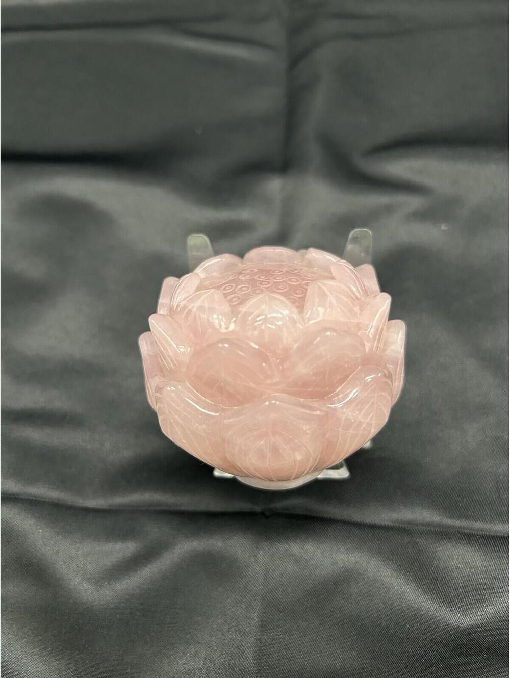 Pink Quartz Lotus - Picture 6 of 6